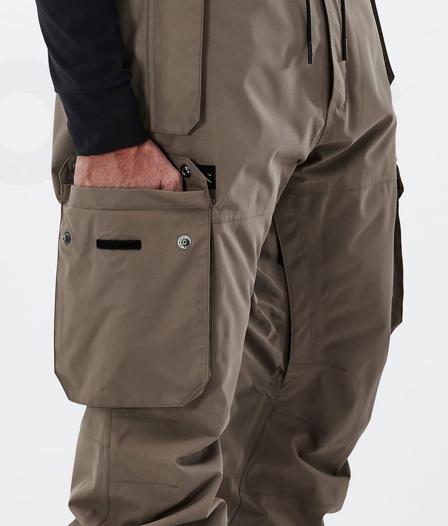 Brown Men's Dope Iconic Snowboard Pants | NZ_D1499