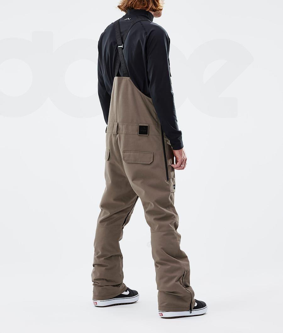 Brown Men's Dope Notorious B.I.B Snowboard Pants | NZ_D2042