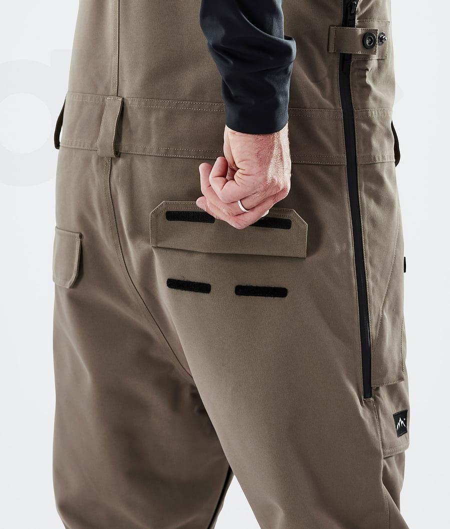 Brown Men's Dope Notorious B.I.B Snowboard Pants | NZ_D2042