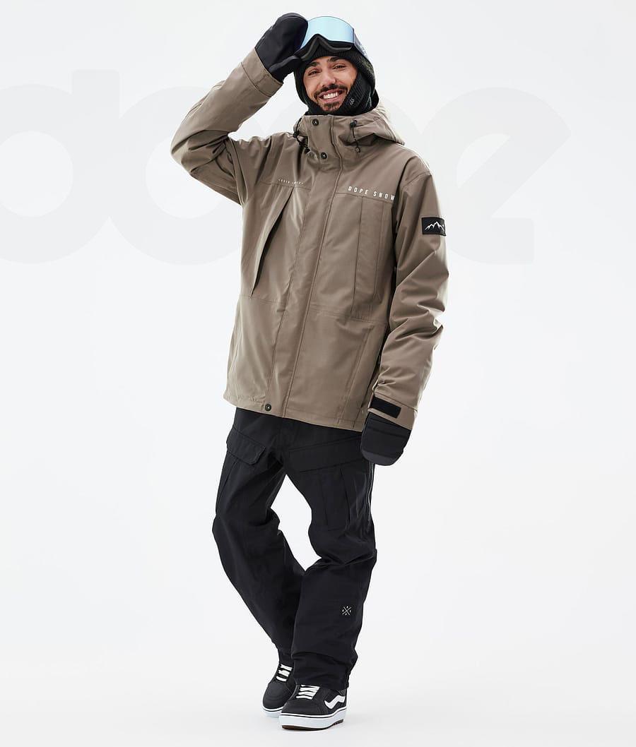 Brown Men's Dope Ranger Snowboard Jackets | NZ_D2225