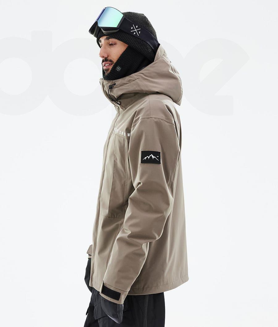 Brown Men's Dope Ranger Snowboard Jackets | NZ_D2225
