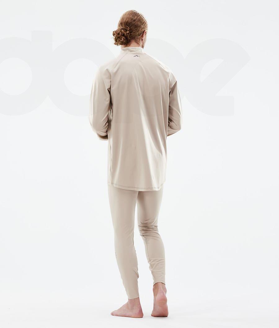 Brown Men's Dope Snuggle Base Layer Tops | NZ_D1532