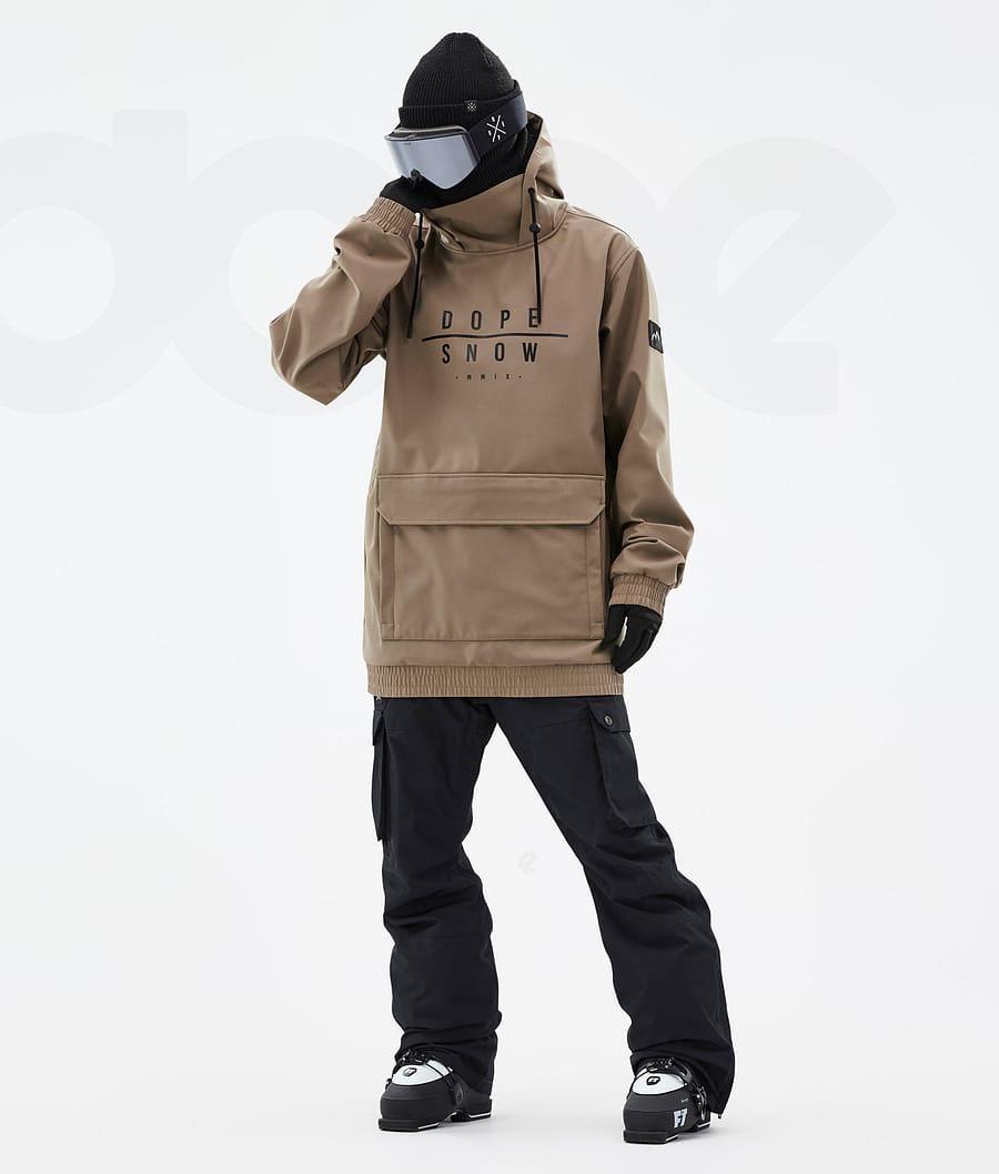 Brown Men's Dope Wylie Ski Jackets | NZ_D1799