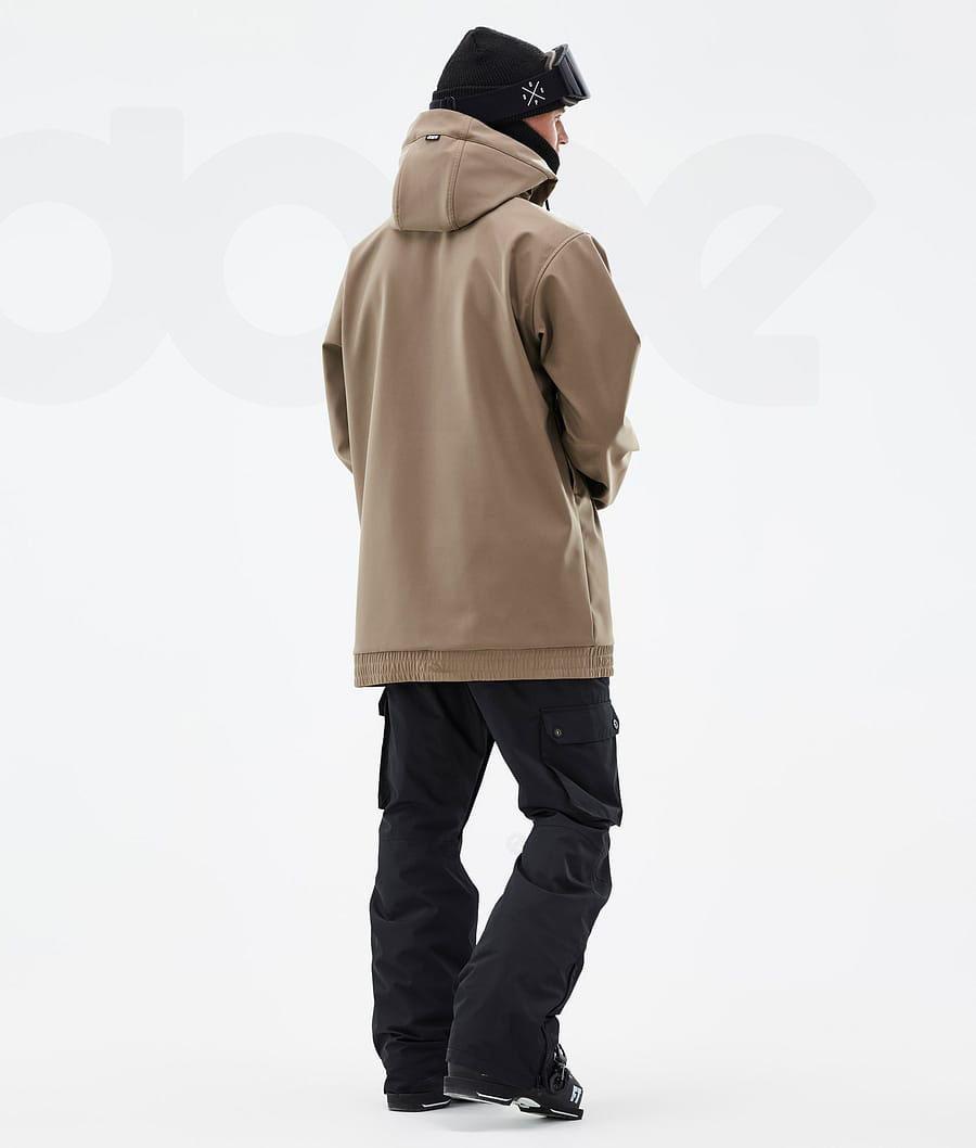 Brown Men's Dope Wylie Ski Jackets | NZ_D1799
