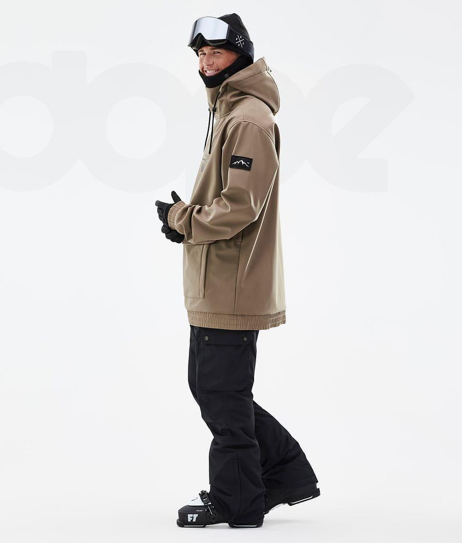Brown Men's Dope Wylie Ski Jackets | NZ_D1799