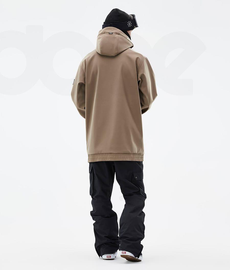 Brown Men's Dope Wylie Snowboard Jackets | NZ_D2055