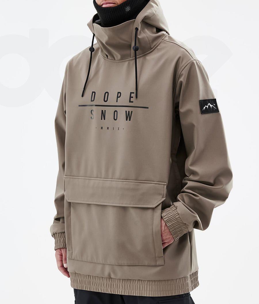 Brown Men's Dope Wylie Snowboard Jackets | NZ_D2055