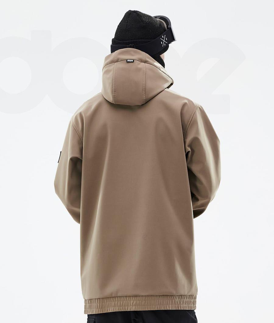 Brown Men's Dope Wylie Snowboard Jackets | NZ_D2055