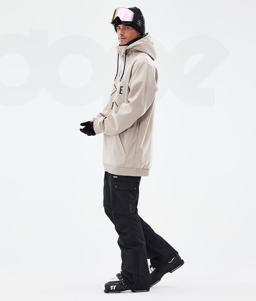 Brown Men's Dope Yeti Ski Jackets | NZ_D2390