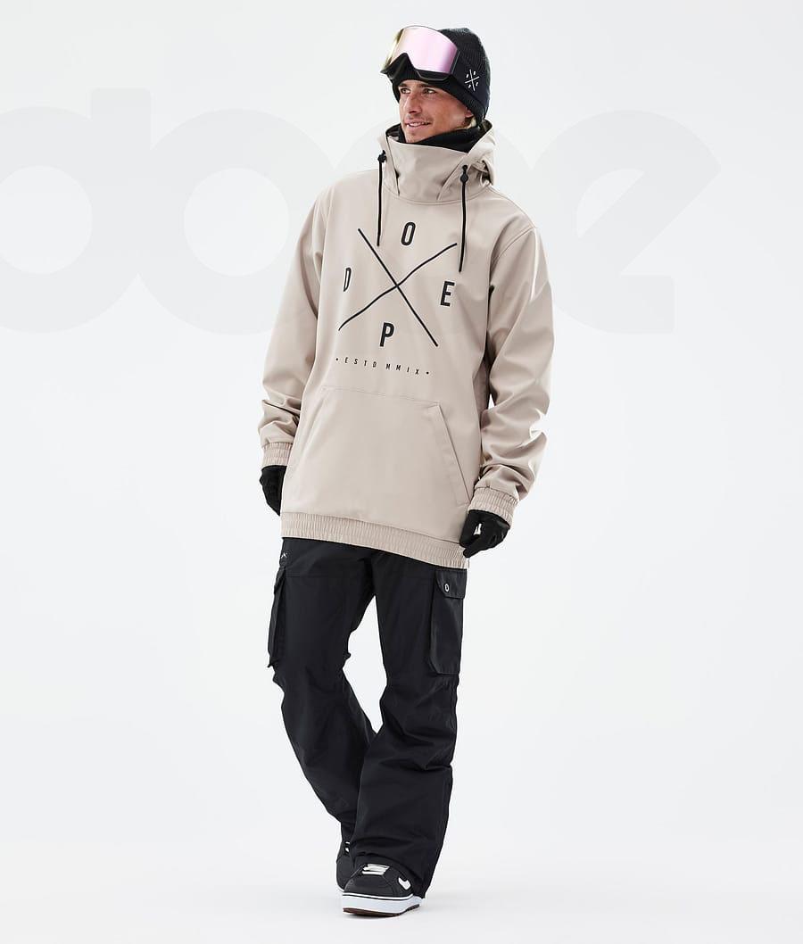 Brown Men's Dope Yeti Snowboard Jackets | NZ_D1793