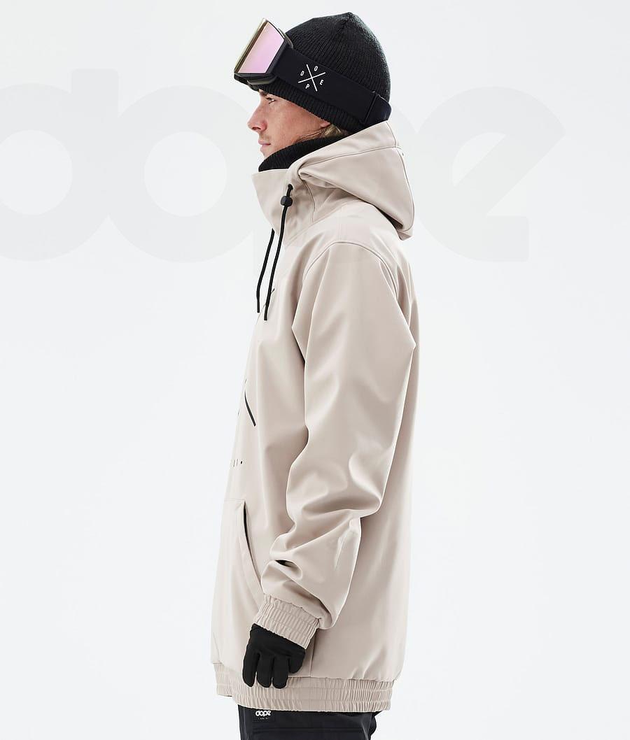Brown Men's Dope Yeti Snowboard Jackets | NZ_D1793