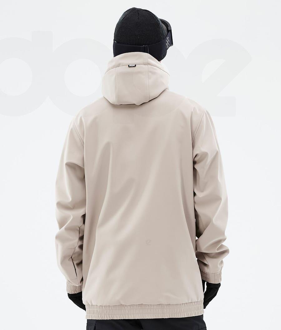 Brown Men's Dope Yeti Snowboard Jackets | NZ_D1793