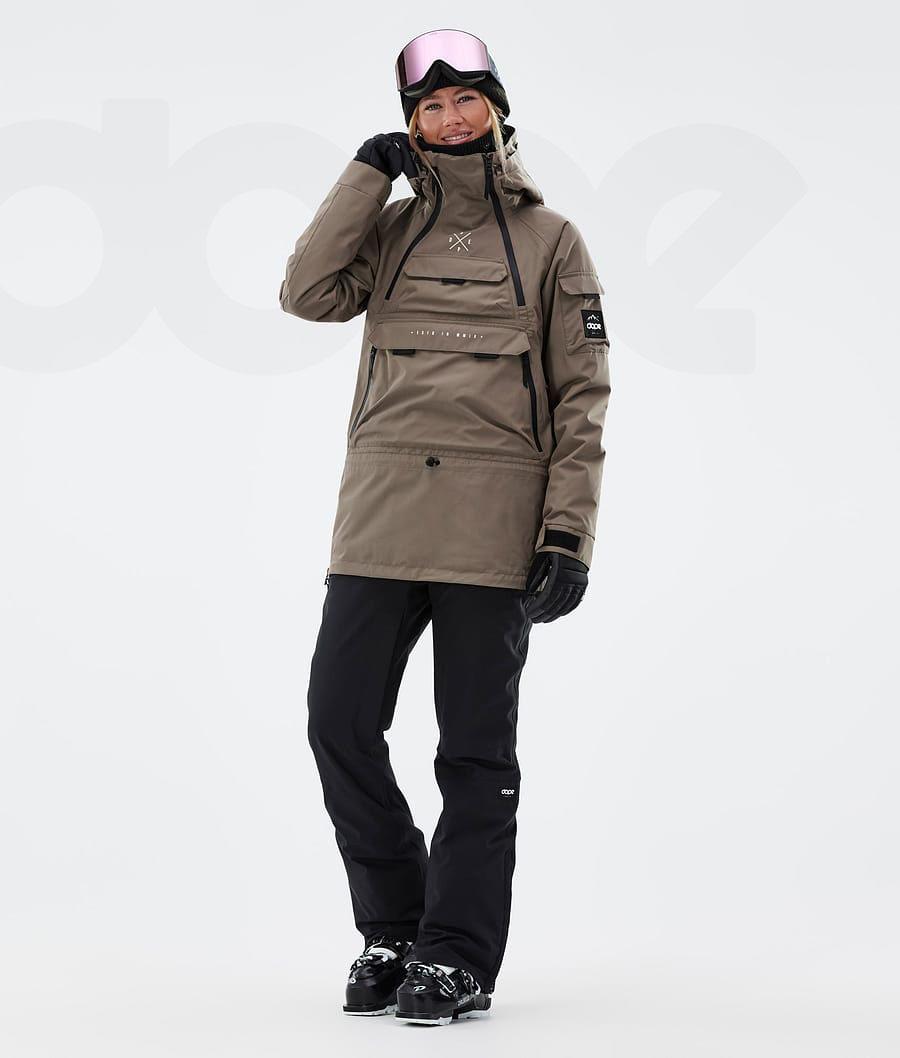 Brown Women's Dope Akin W Ski Jackets | NZ_D2034