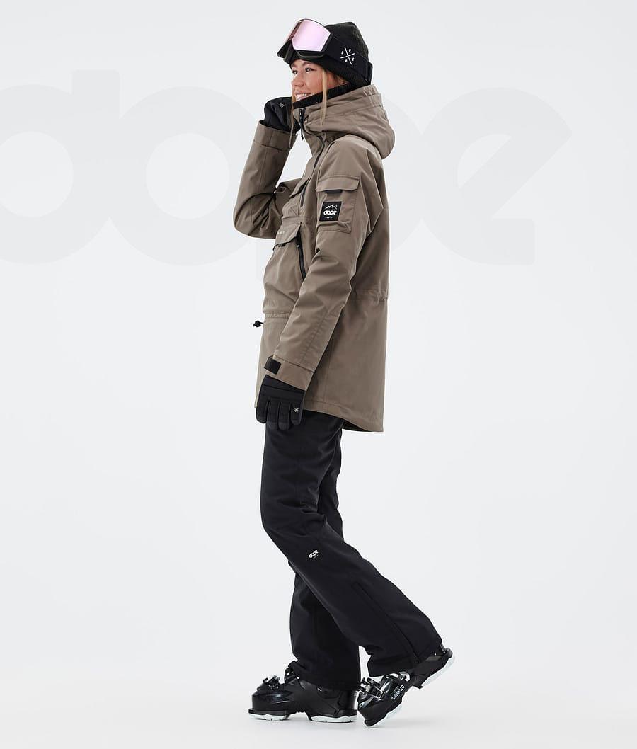 Brown Women's Dope Akin W Ski Jackets | NZ_D2034