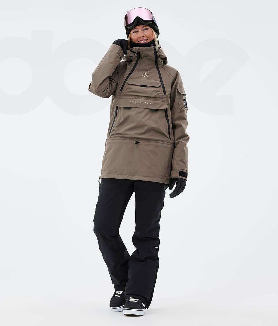 Brown Women's Dope Akin W Snowboard Jackets | NZ_D1633