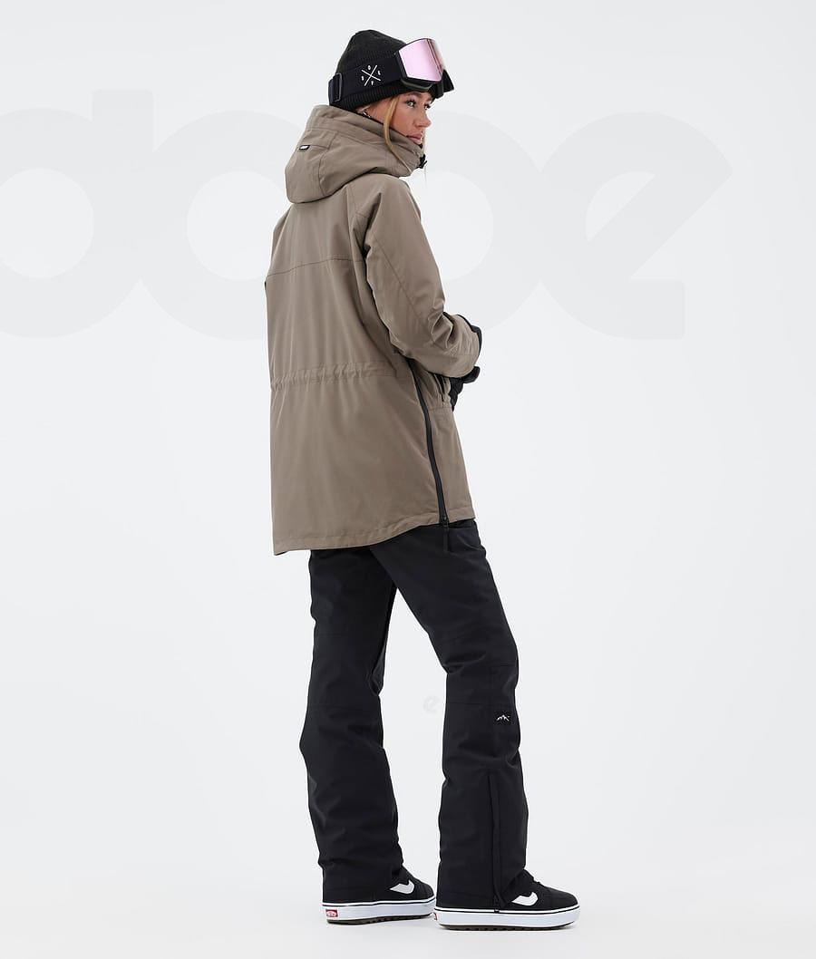 Brown Women's Dope Akin W Snowboard Jackets | NZ_D1633
