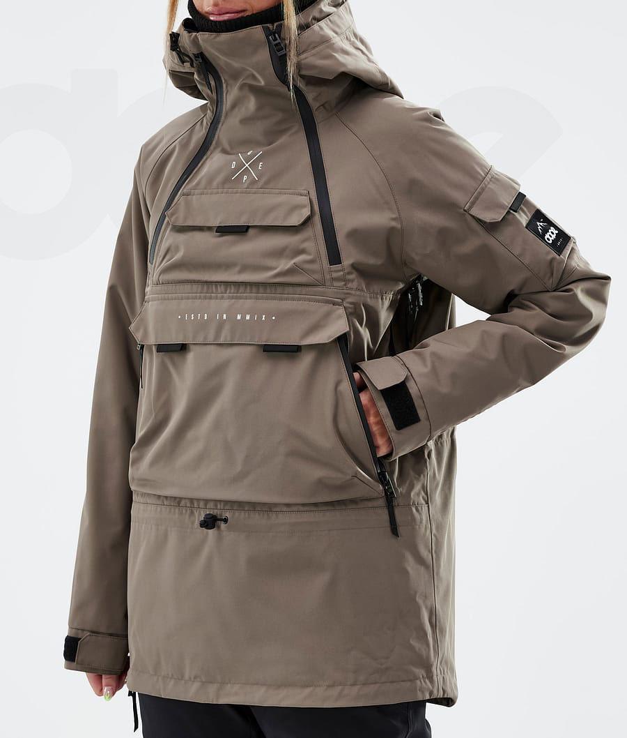 Brown Women's Dope Akin W Snowboard Jackets | NZ_D1633