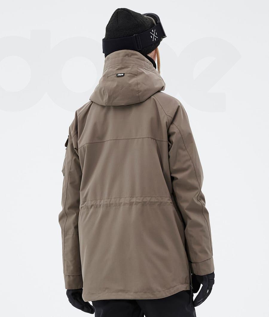 Brown Women's Dope Akin W Snowboard Jackets | NZ_D1633