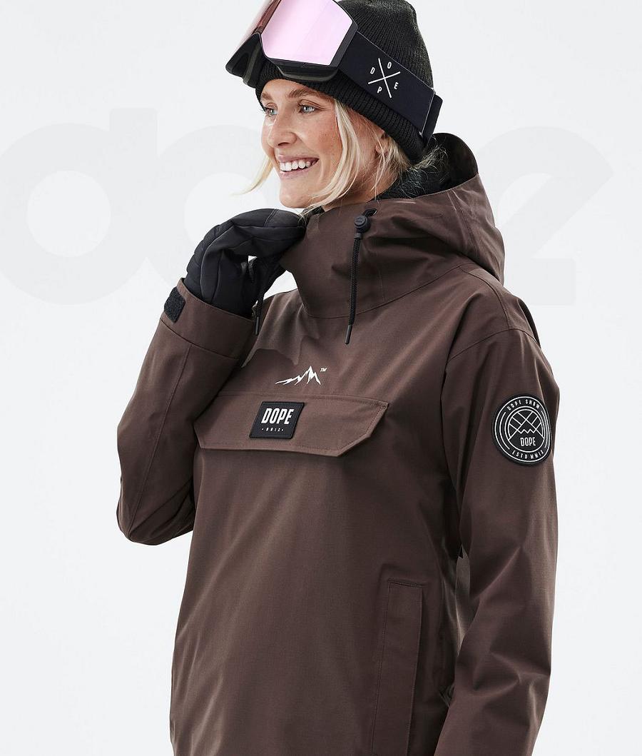Brown Women's Dope Blizzard W Ski Jackets | NZ_D1588