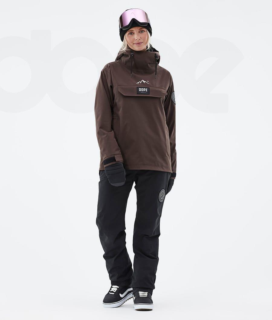 Brown Women's Dope Blizzard W Snowboard Jackets | NZ_D2154
