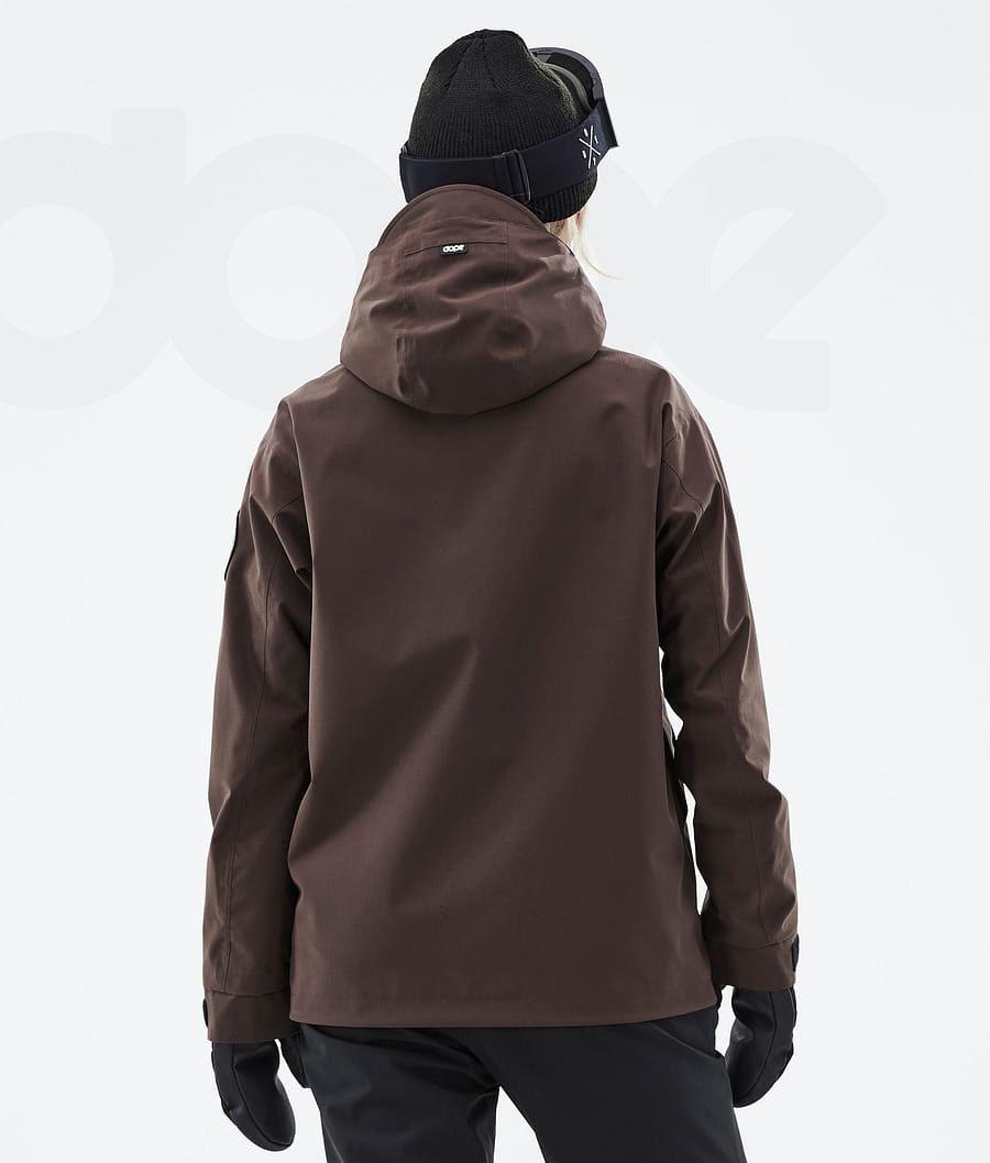 Brown Women's Dope Blizzard W Snowboard Jackets | NZ_D2154