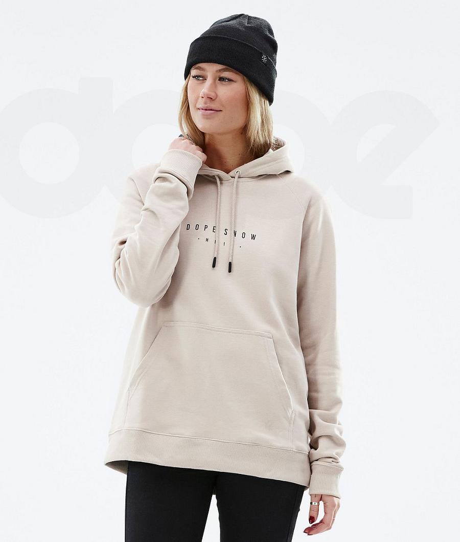 Brown Women's Dope Common W Hoodies | NZ_D1654
