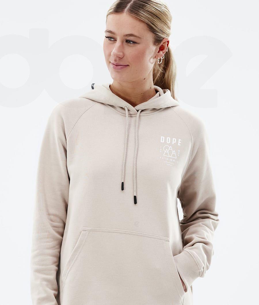 Brown Women's Dope Common W Hoodies | NZ_D2046