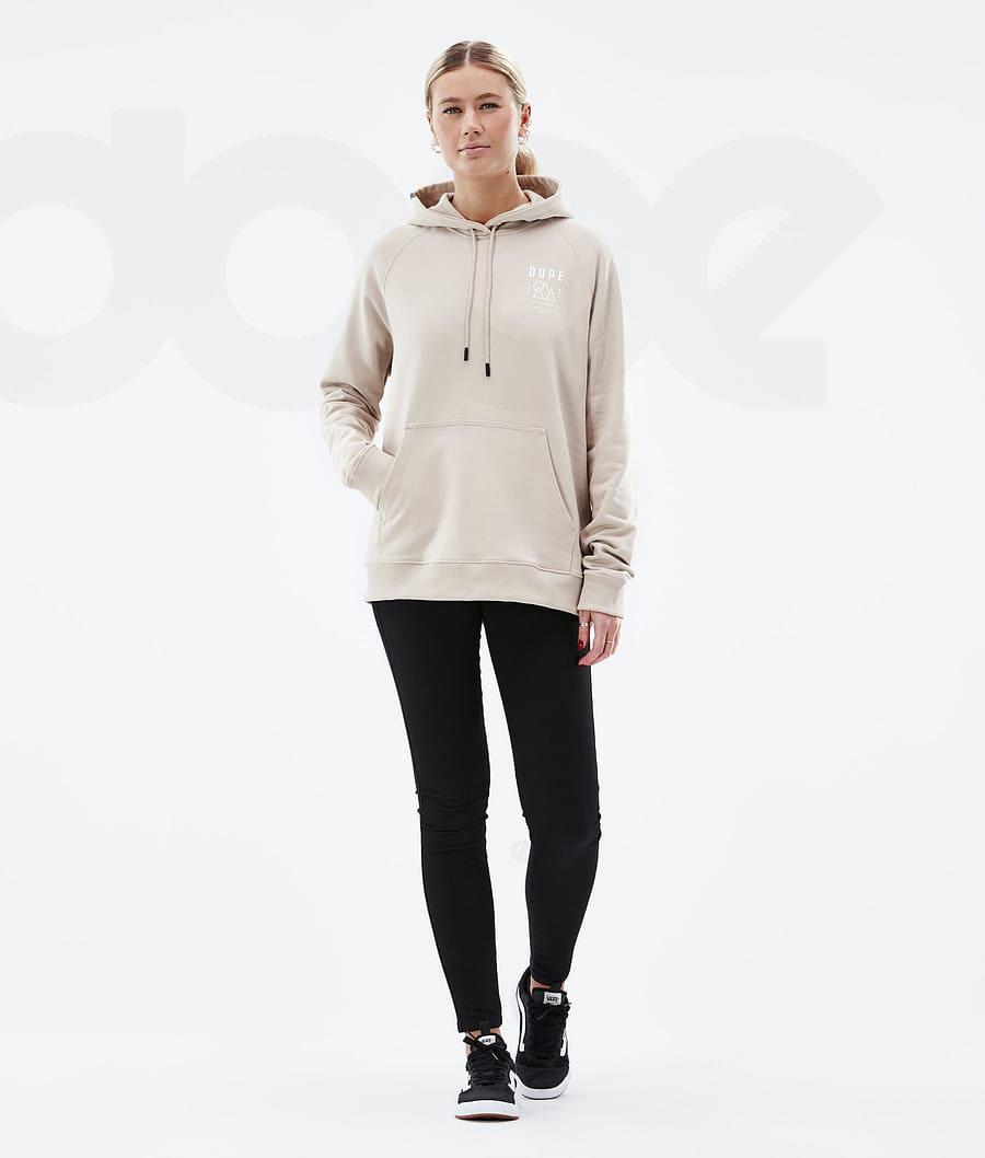 Brown Women's Dope Common W Hoodies | NZ_D2046