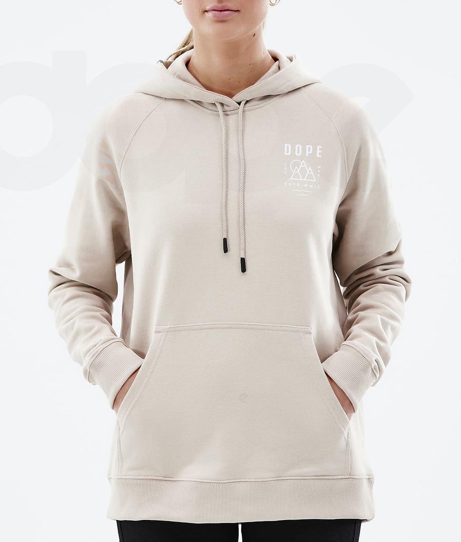 Brown Women's Dope Common W Hoodies | NZ_D2046
