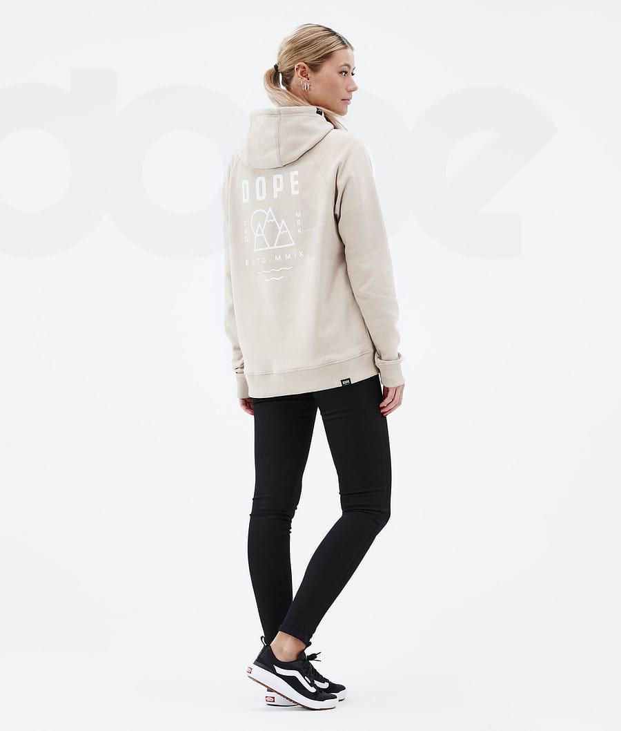 Brown Women's Dope Common W Hoodies | NZ_D2046