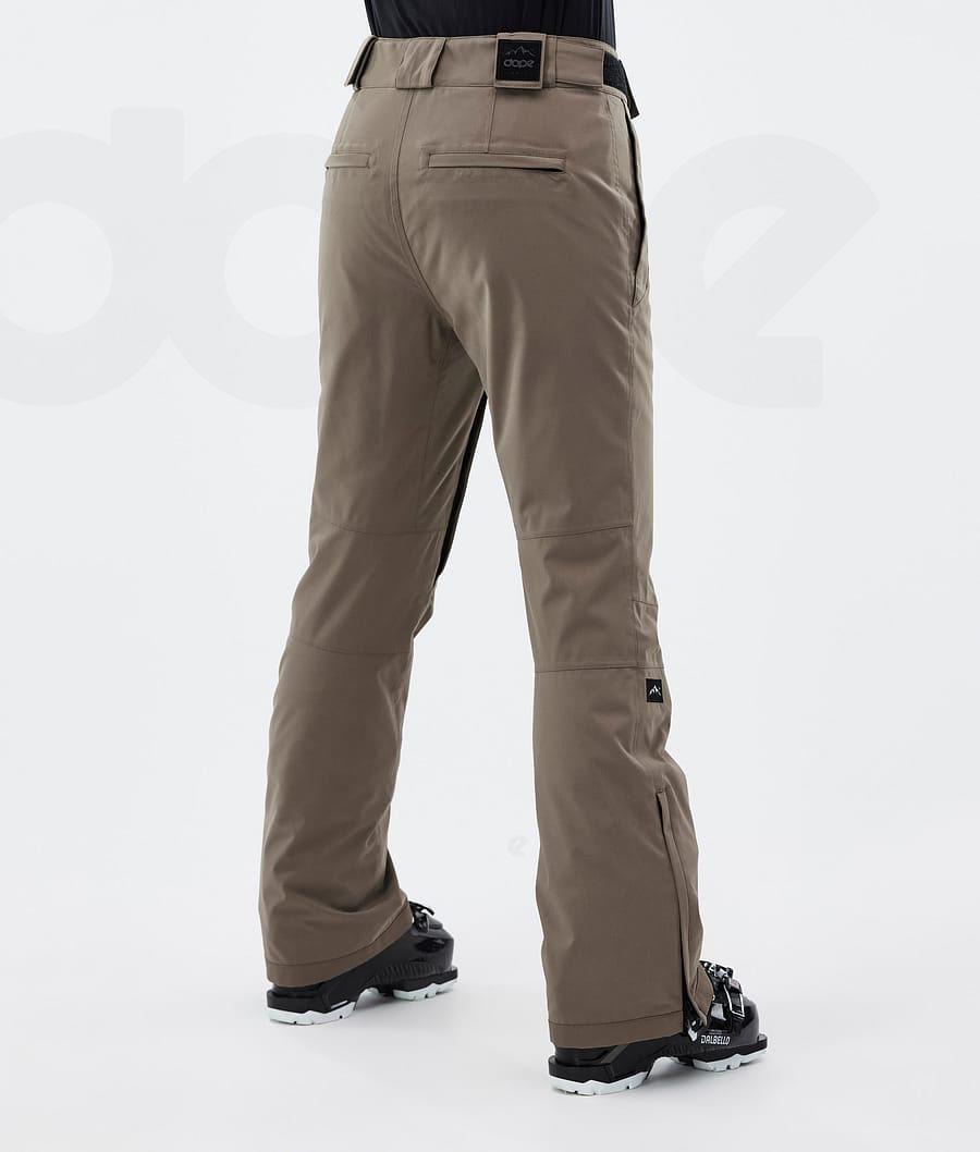 Brown Women's Dope Con W Ski Pants | NZ_D1234