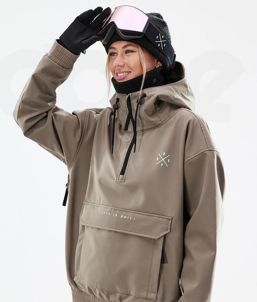 Brown Women's Dope Cyclone W Ski Jackets | NZ_D2378