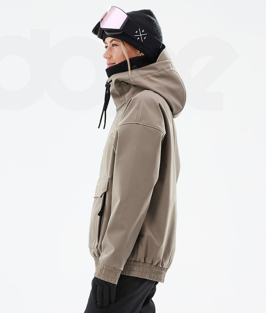 Brown Women's Dope Cyclone W Ski Jackets | NZ_D2378