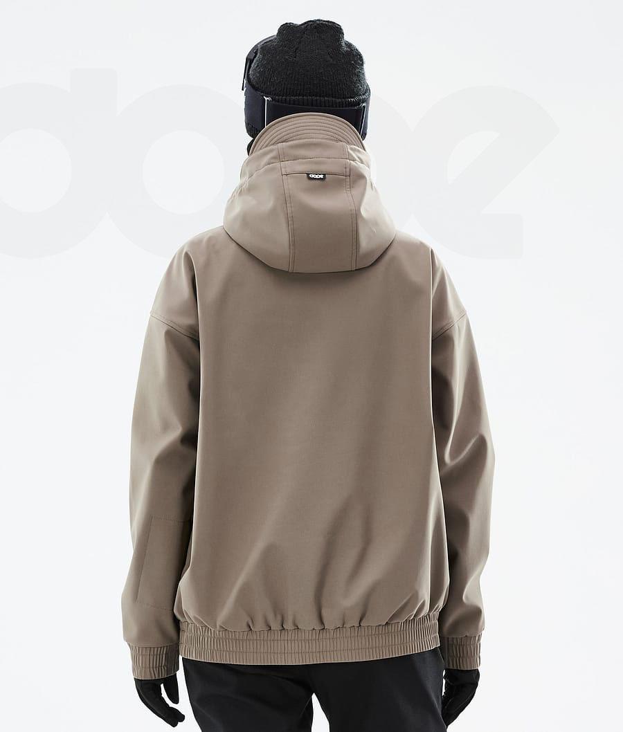 Brown Women's Dope Cyclone W Ski Jackets | NZ_D2378