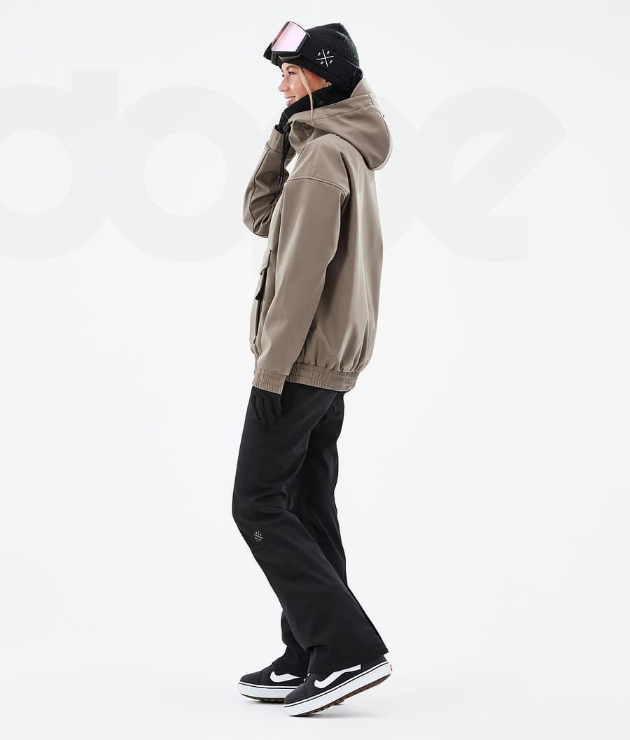 Brown Women's Dope Cyclone W Snowboard Jackets | NZ_D1817