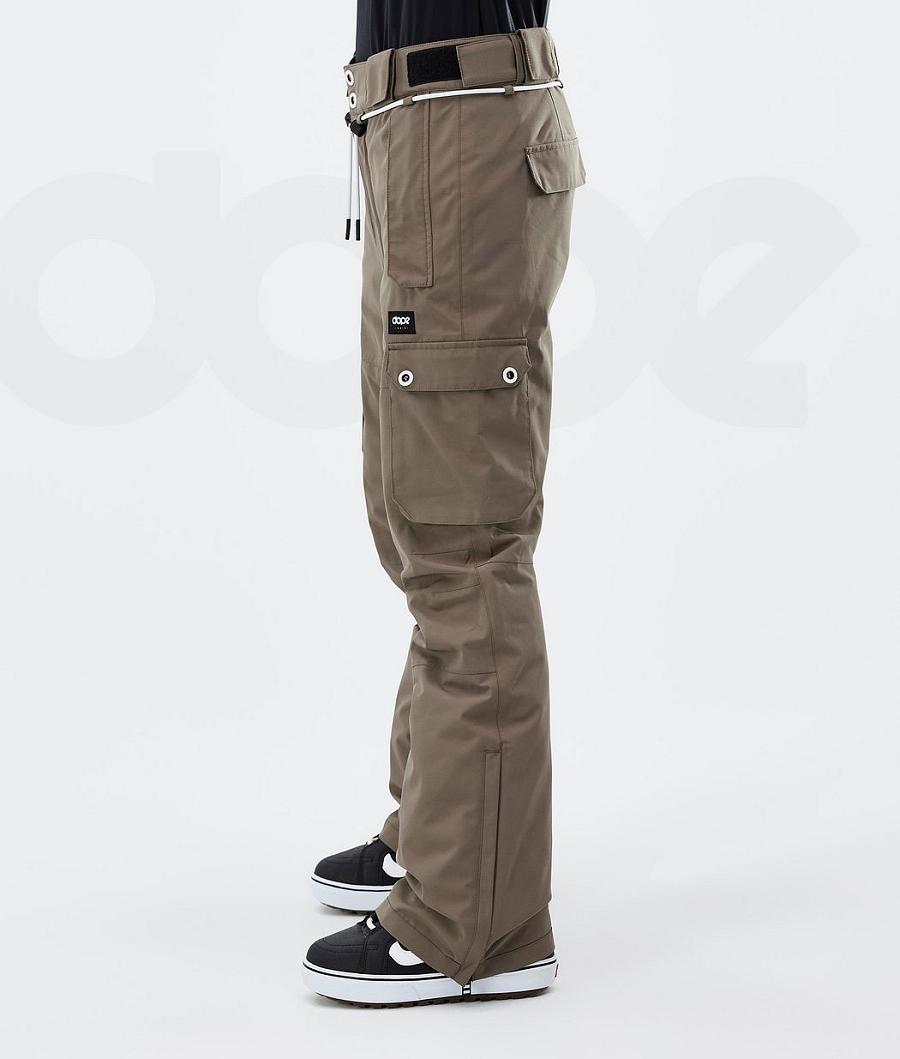 Brown Women's Dope Iconic W Snowboard Pants | NZ_D2110