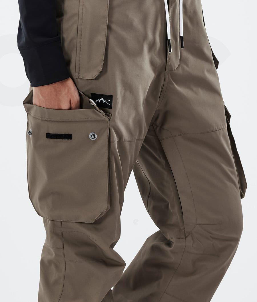 Brown Women's Dope Iconic W Snowboard Pants | NZ_D2110