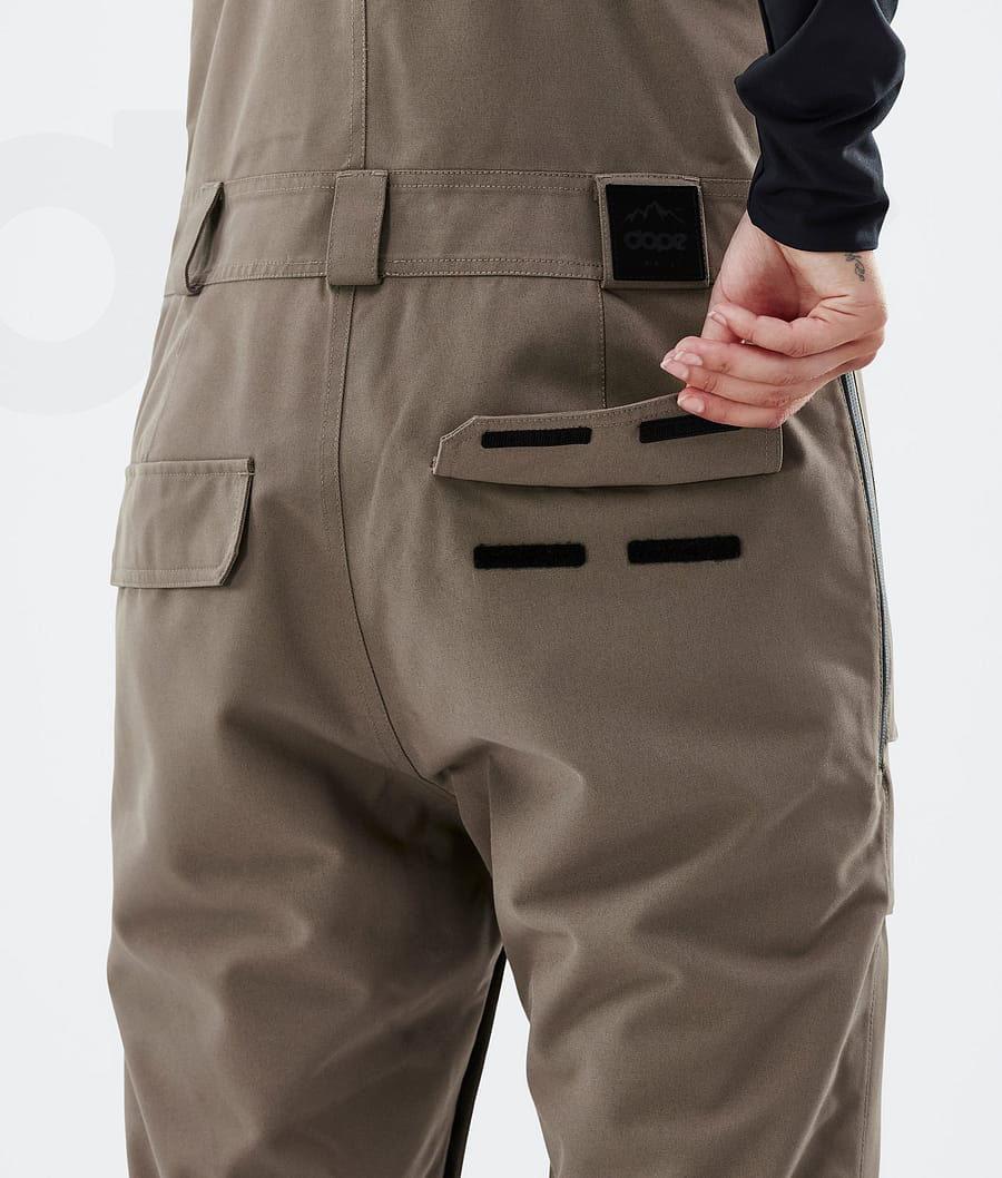 Brown Women's Dope Notorious B.I.B W Snowboard Pants | NZ_D2129