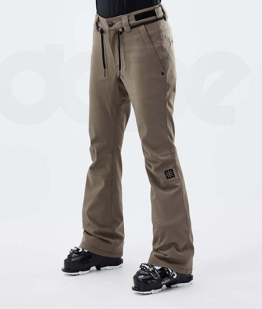 Brown Women\'s Dope Tigress W Ski Pants | NZ_D2310