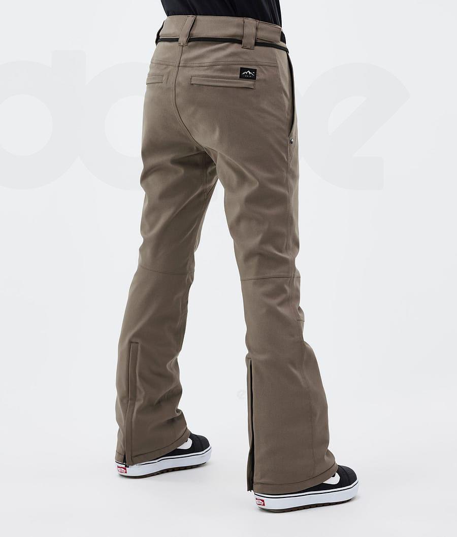 Brown Women's Dope Tigress W Snowboard Pants | NZ_D1189