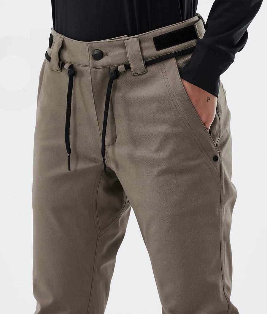 Brown Women's Dope Tigress W Snowboard Pants | NZ_D1189