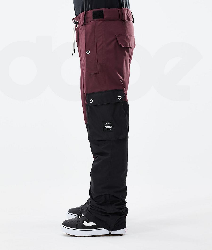 Burgundy / Black Men's Dope Adept 2021 Snowboard Pants | NZ_D1372