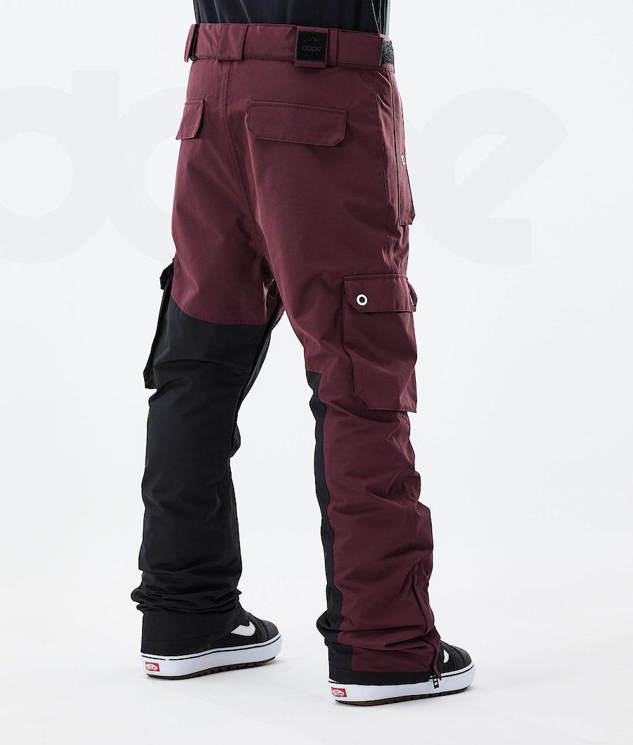 Burgundy / Black Men's Dope Adept 2021 Snowboard Pants | NZ_D1372