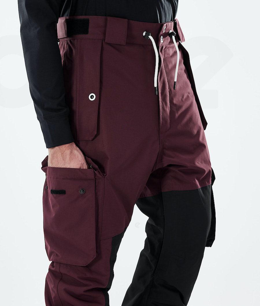 Burgundy / Black Men's Dope Adept 2021 Snowboard Pants | NZ_D1372