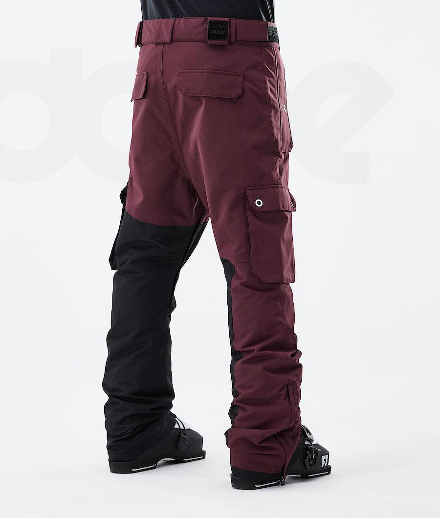 Burgundy / Black Men's Dope Adept 2021 Ski Pants | NZ_D2496