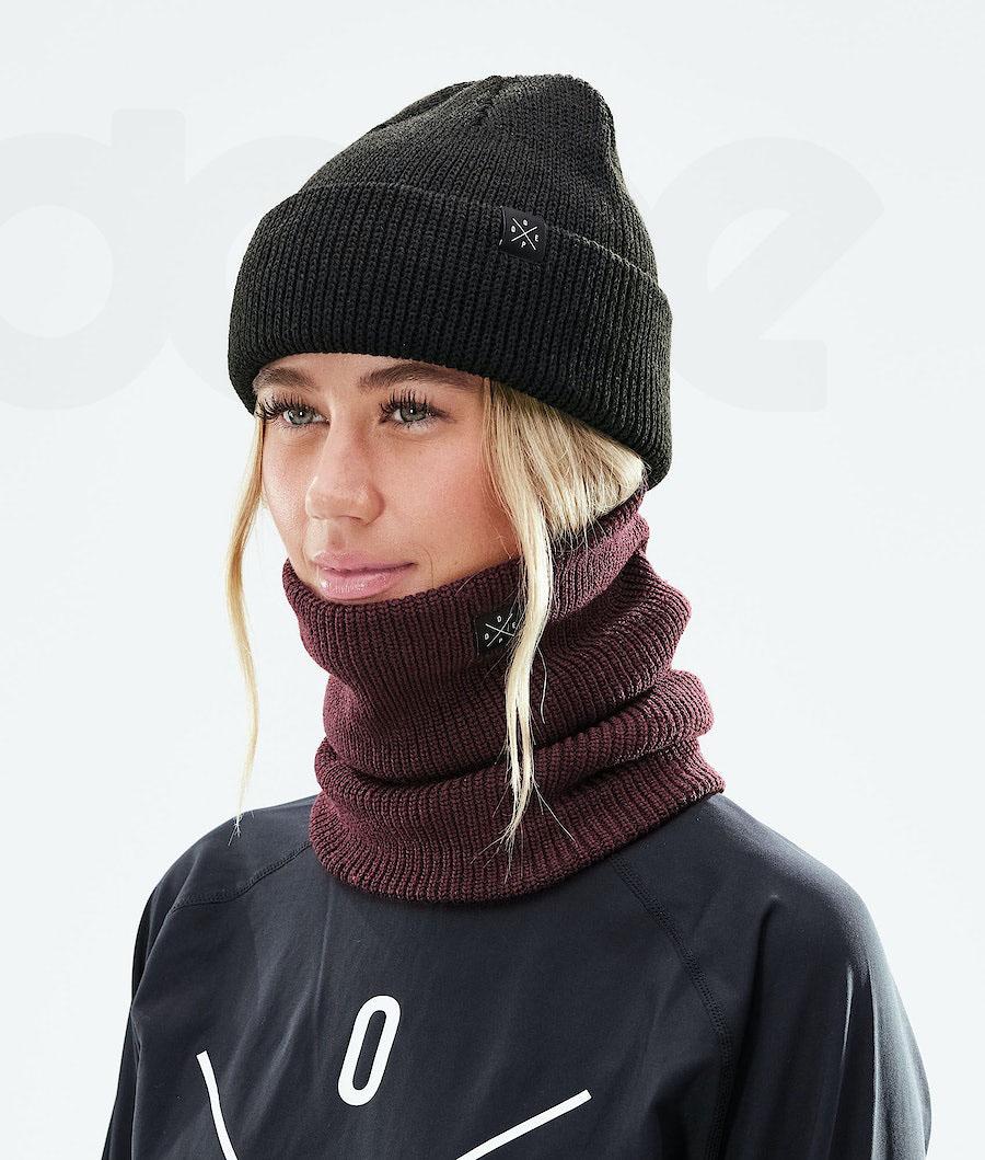 Burgundy Men's Dope 2X-UP Knitted Facemasks | NZ_D1241