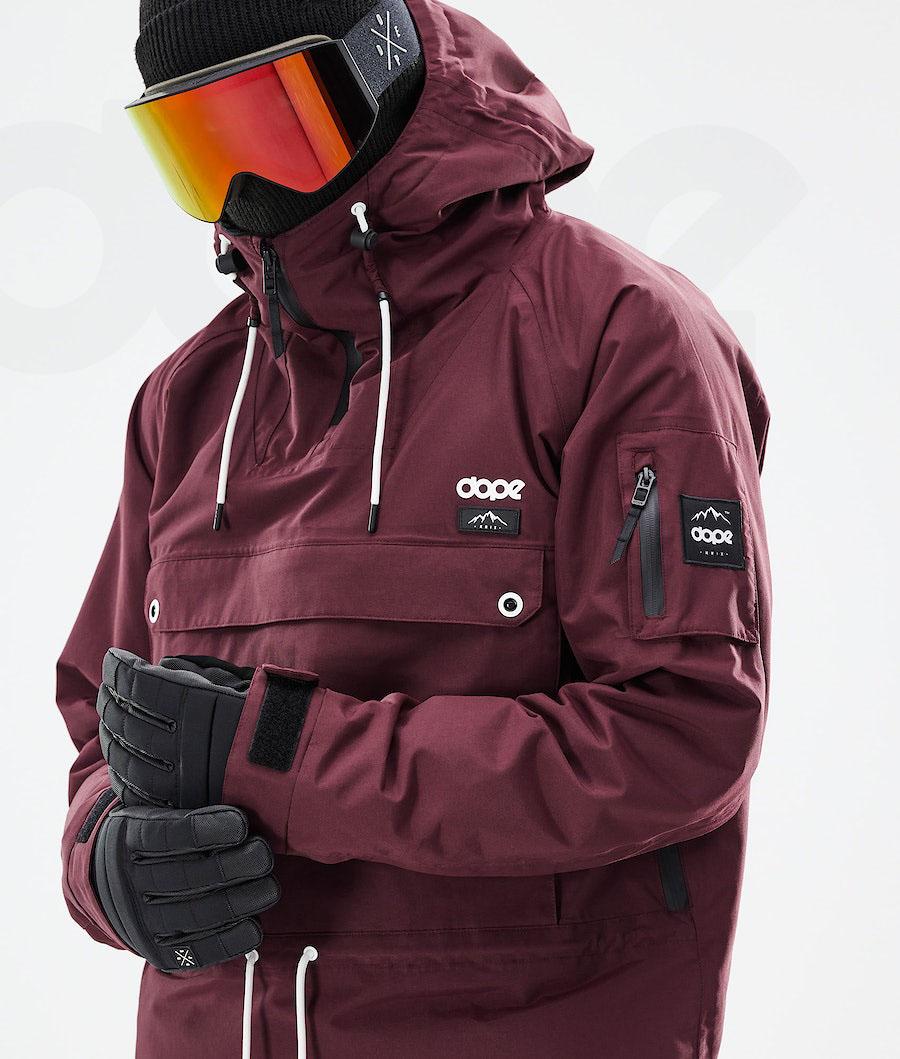 Burgundy Men's Dope Annok 2021 Ski Jackets | NZ_D1368