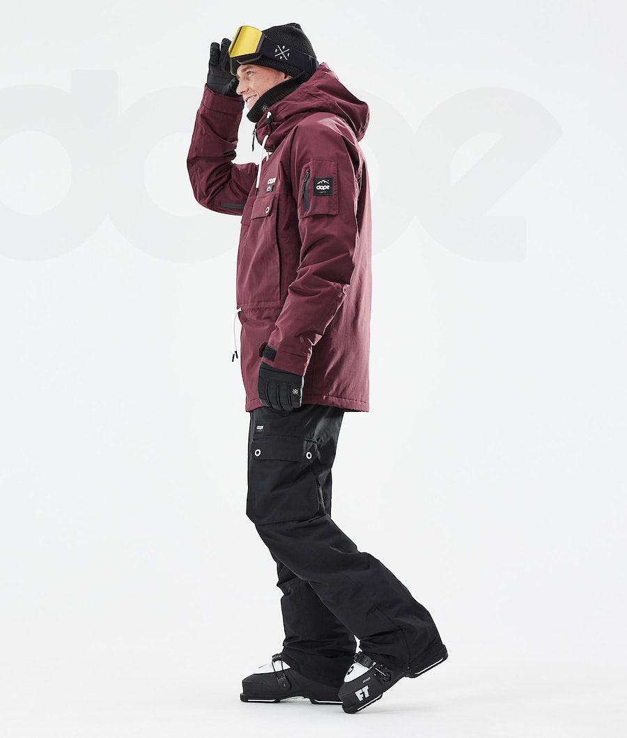 Burgundy Men's Dope Annok 2021 Ski Jackets | NZ_D1368