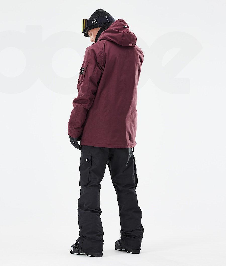 Burgundy Men's Dope Annok 2021 Ski Jackets | NZ_D1368