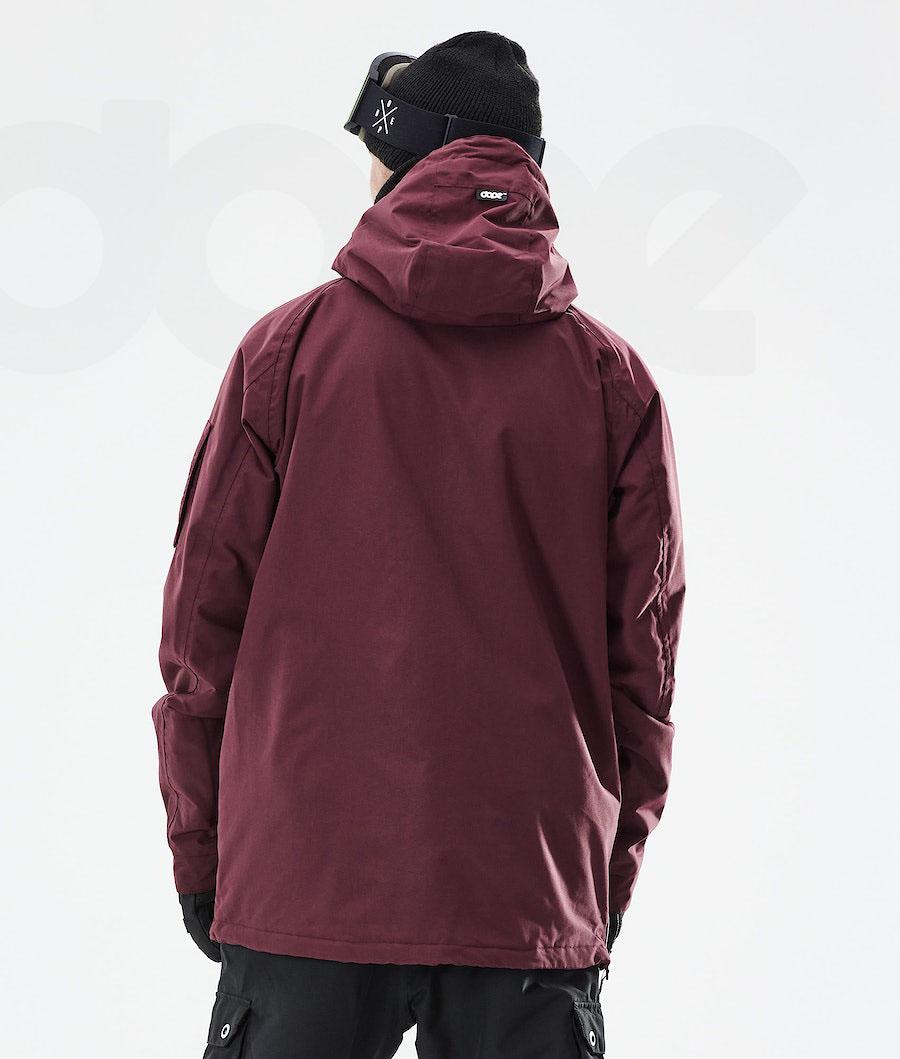 Burgundy Men's Dope Annok 2021 Ski Jackets | NZ_D1368